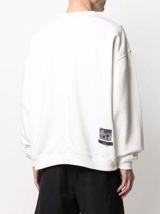 logo-print cotton sweatshirt展示图