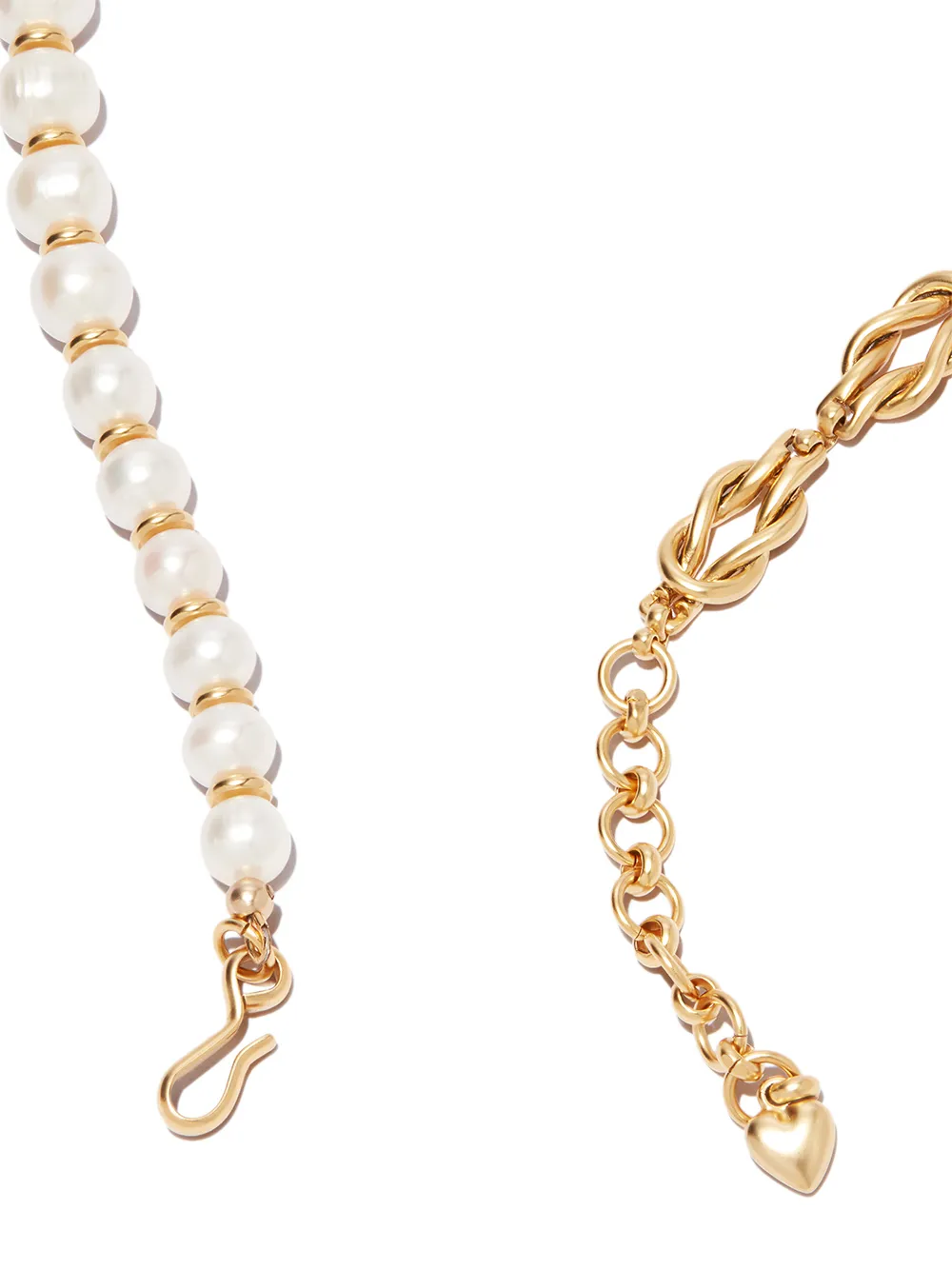 Image 2 of Brinker & Eliza Spencer knot chain pearl necklace