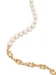 Brinker & Eliza Spencer knot chain pearl necklace