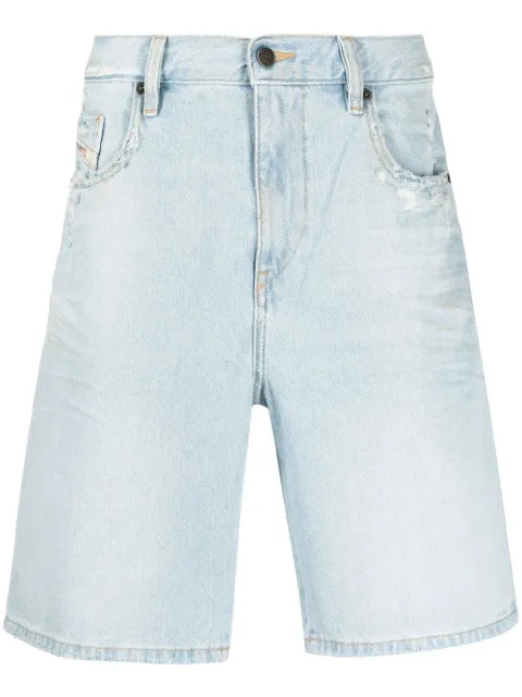 Diesel distressed-finish denim shorts