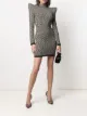 Image 2 of Balmain motif-print long-sleeve dress