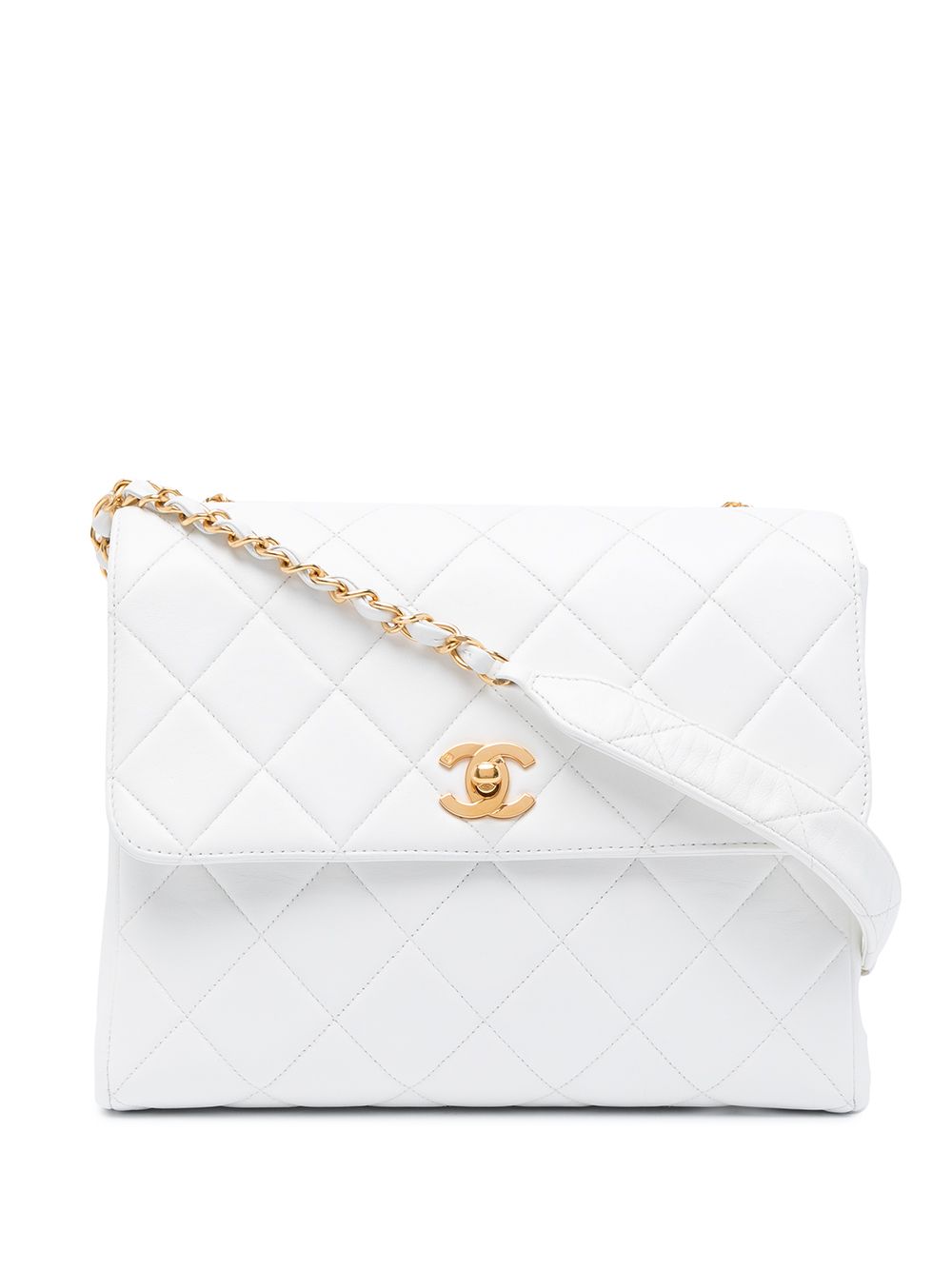 CHANEL Pre-Owned 1995 CC diamond-quilted Shoulder Bag - Farfetch