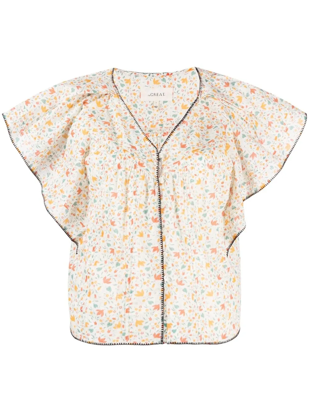 The Great. блузка The Whipstitch с объемными рукавами