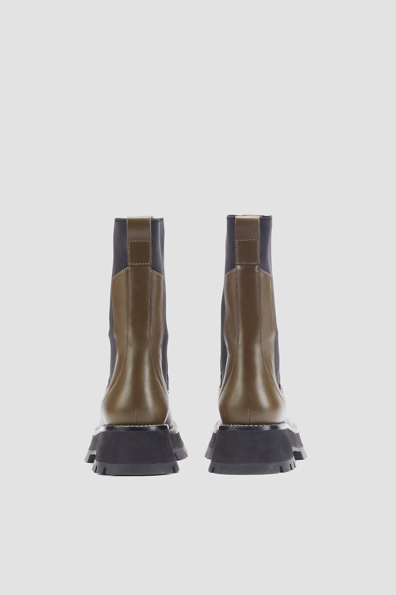Kate Lug Sole Combat Boot-green #0 Kate Lug Sole Combat Boot, null- 4