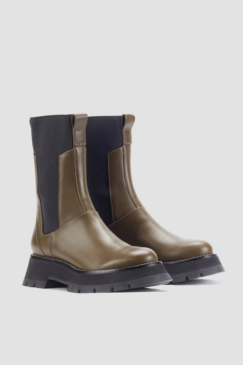Kate Lug Sole Combat Boot-green #1 Kate Lug Sole Combat Boot, null- 1