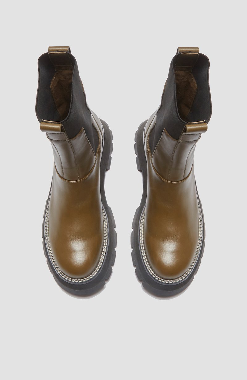 Kate Lug Sole Combat Boot-green #1 Kate Lug Sole Combat Boot, null- 5