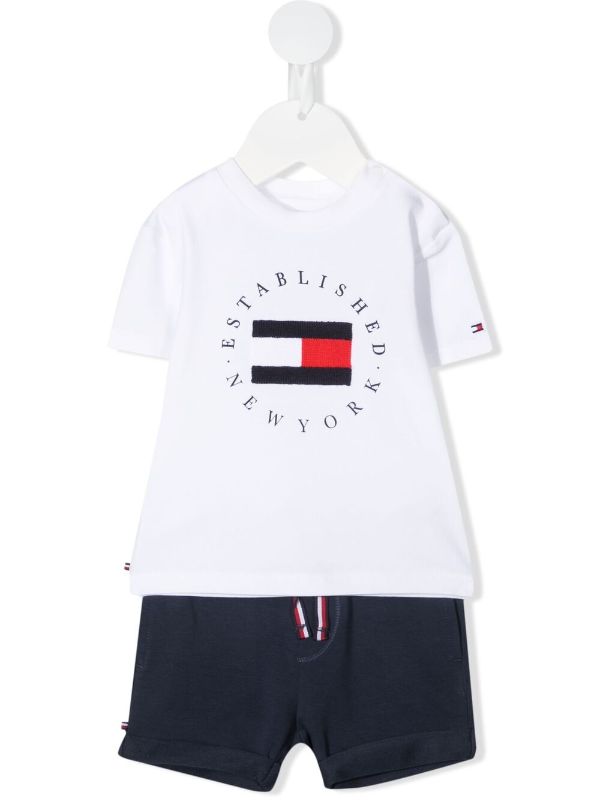 Tommy hilfiger two 2024 piece short set