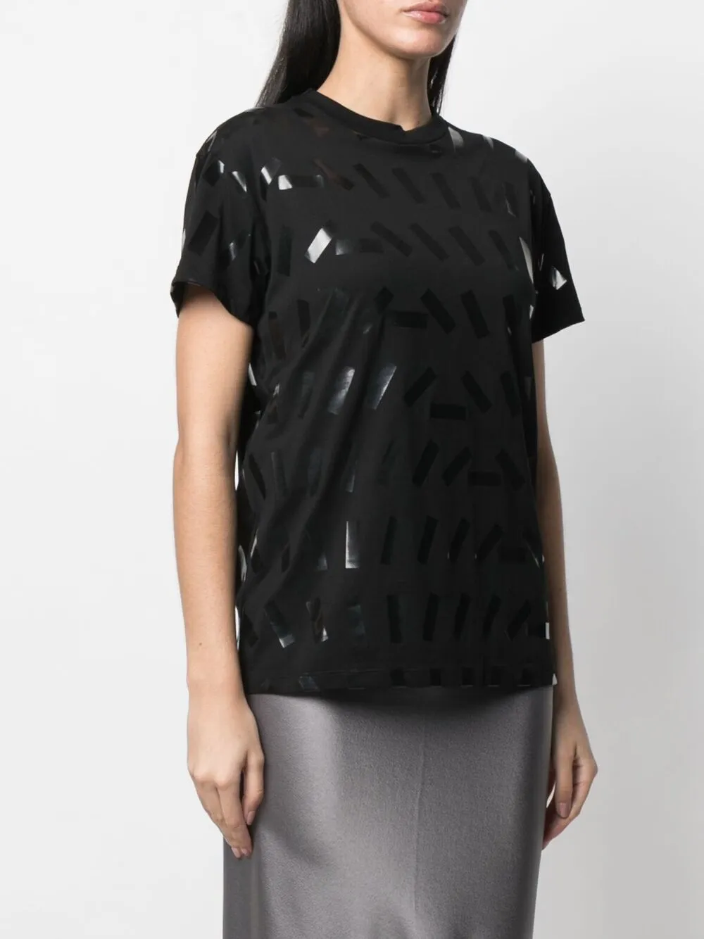 фото Maison margiela футболка с абстрактным принтом