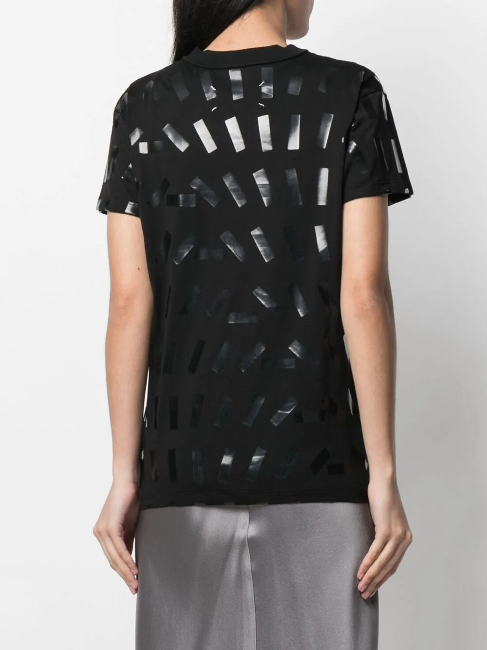 фото Maison margiela футболка с абстрактным принтом