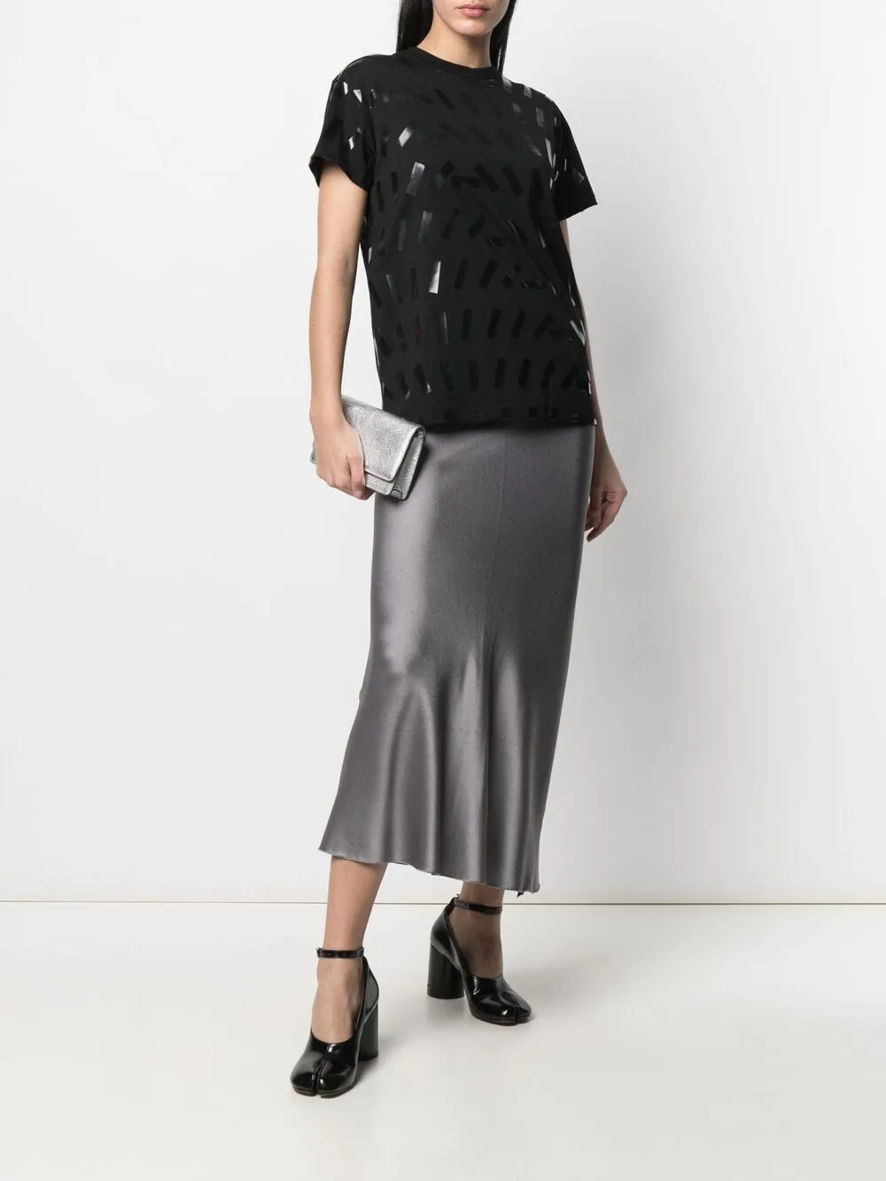 фото Maison margiela футболка с абстрактным принтом