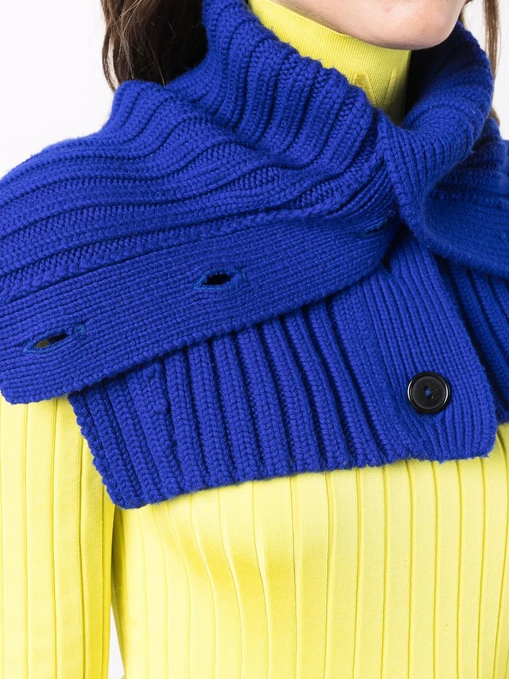 фото Nina ricci шерстяной шарф в рубчик