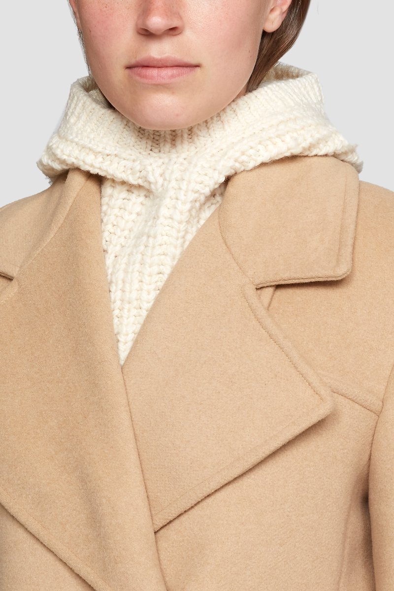 Chunky Knit Balaclava-white #0 Chunky Knit Balaclava, Ivory wool chunky knit balaclava from 3.1 PHILLIP LIM featuring chunky knit, ribbed detailing and tonal design.- 0