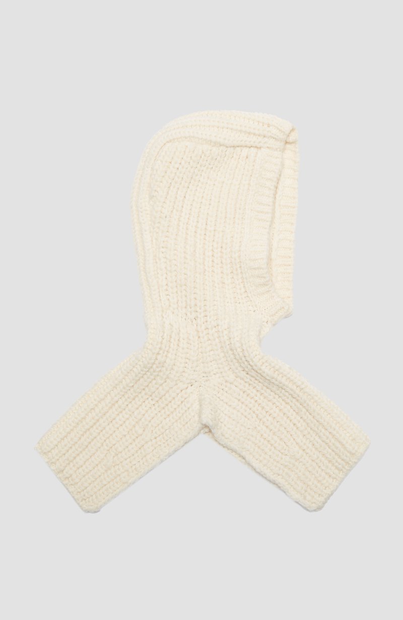 Chunky Knit Balaclava-white #1 Chunky Knit Balaclava, Ivory wool chunky knit balaclava from 3.1 PHILLIP LIM featuring chunky knit, ribbed detailing and tonal design.- 3