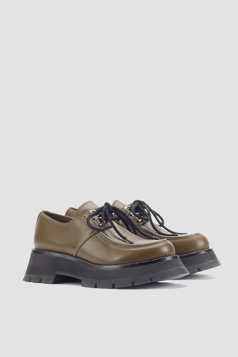 Kate Lug Sole Oxford-green #1 Kate Lug Sole Oxford, Dark olive Natural (other)->Rubber Kate Lug Sole Oxford from 3.1 Phillip Lim. - 1