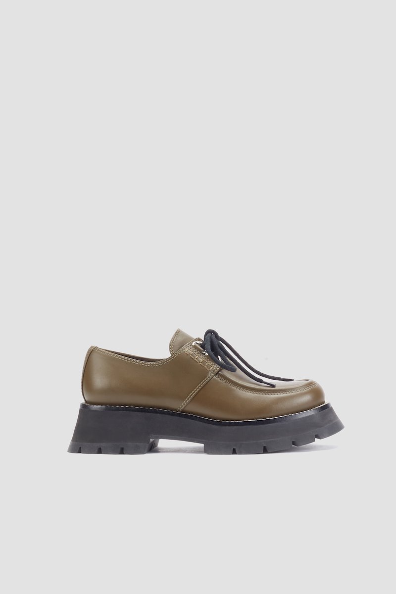 Kate Lug Sole Oxford-green #0 Kate Lug Sole Oxford, Dark olive Natural (other)->Rubber Kate Lug Sole Oxford from 3.1 Phillip Lim. - 0