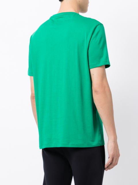 Armani Exchange green logo-print T-shirt for men | 8NZTPAZJH4Z at ...
