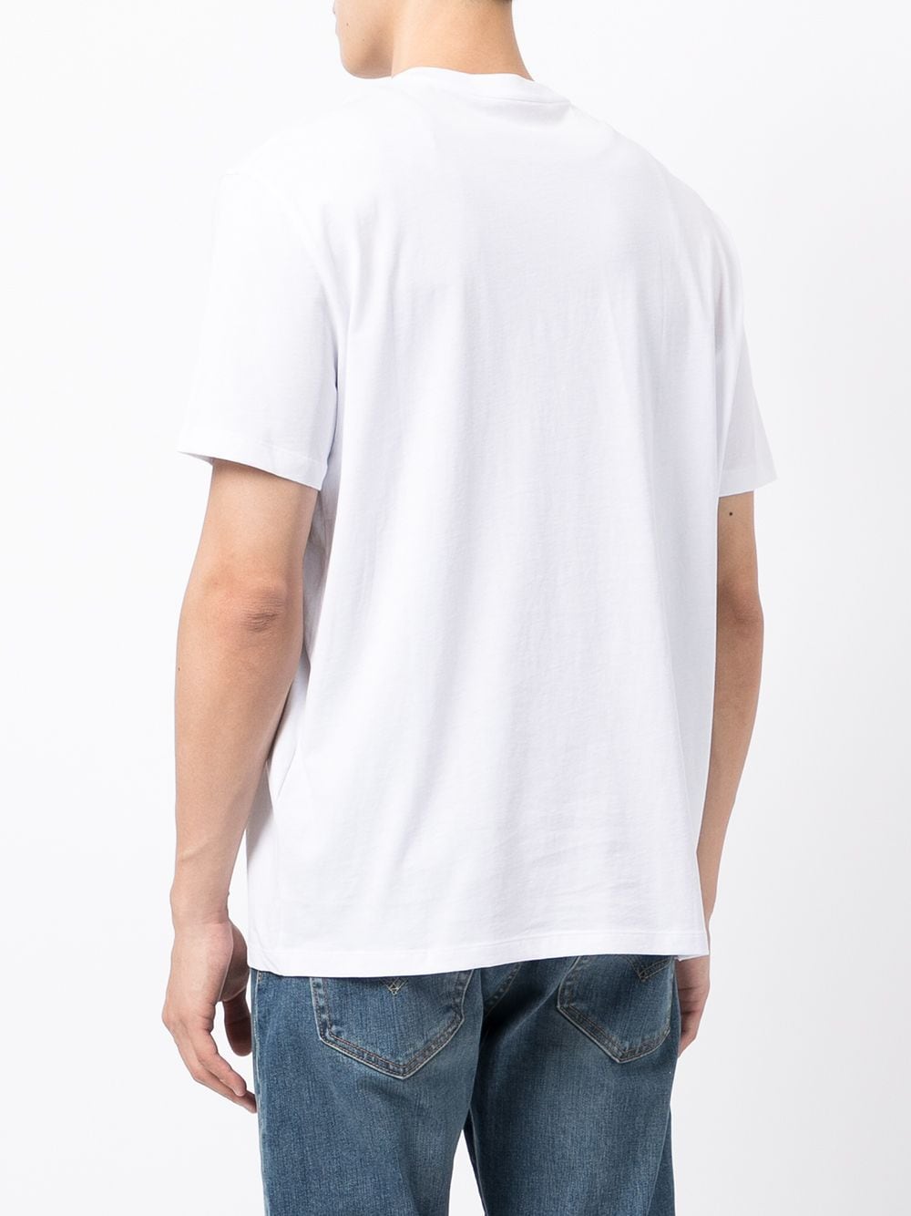 фото Armani exchange футболка с графичным принтом и v-образным вырезом