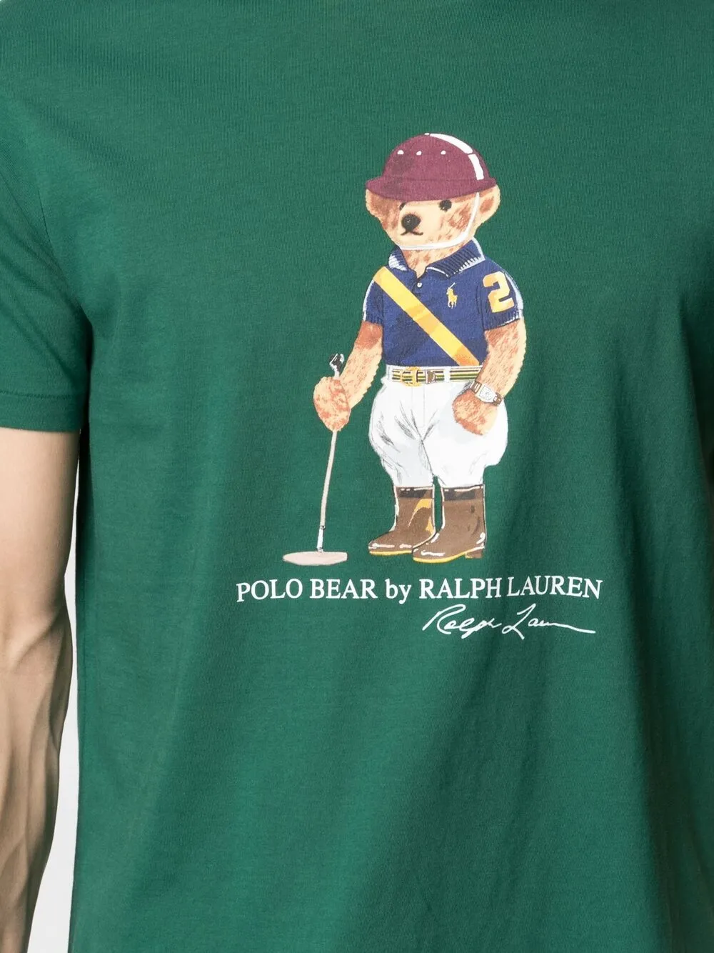 фото Polo ralph lauren футболка с принтом polo bear