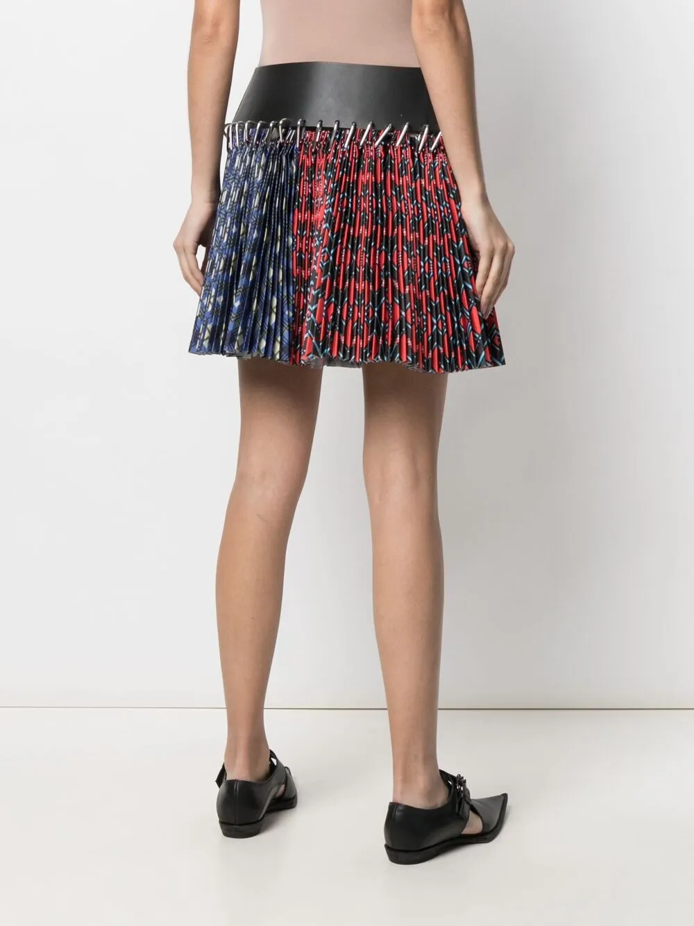 фото Chopova lowena split plaid pleated skirt