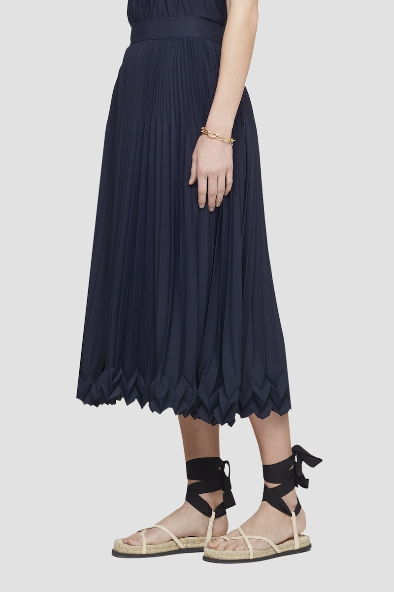 Mid Length Pleated Skirt, null- 4