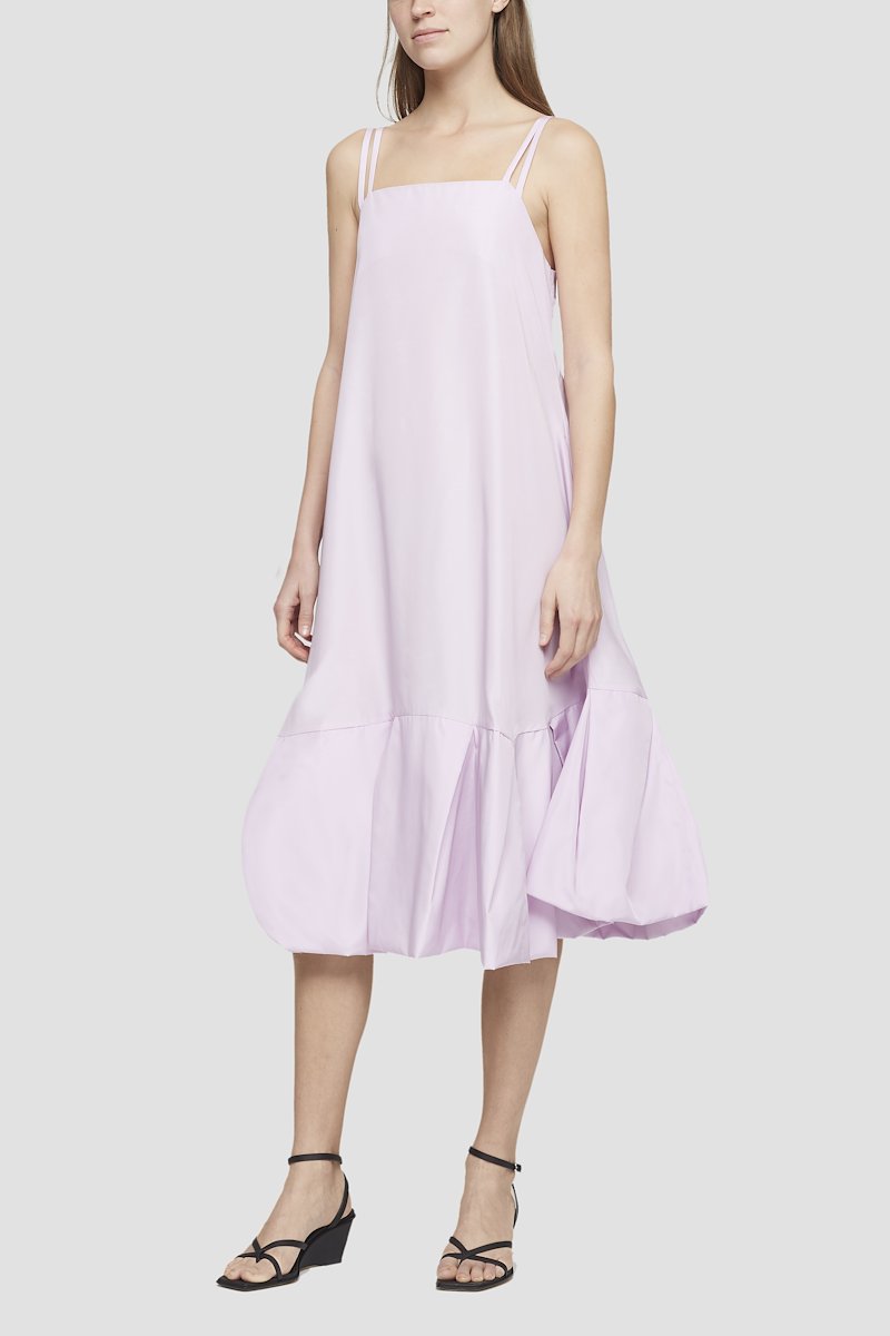 Multi Strap A-Line Taffeta Dress-pink #1 Multi Strap A-Line Taffeta Dress, Lavender square-neck sleeveless dress from 3.1 PHILLIP LIM featuring square neck, sleeveless, rear tie fastening, ruffle hem and tonal design.- 3