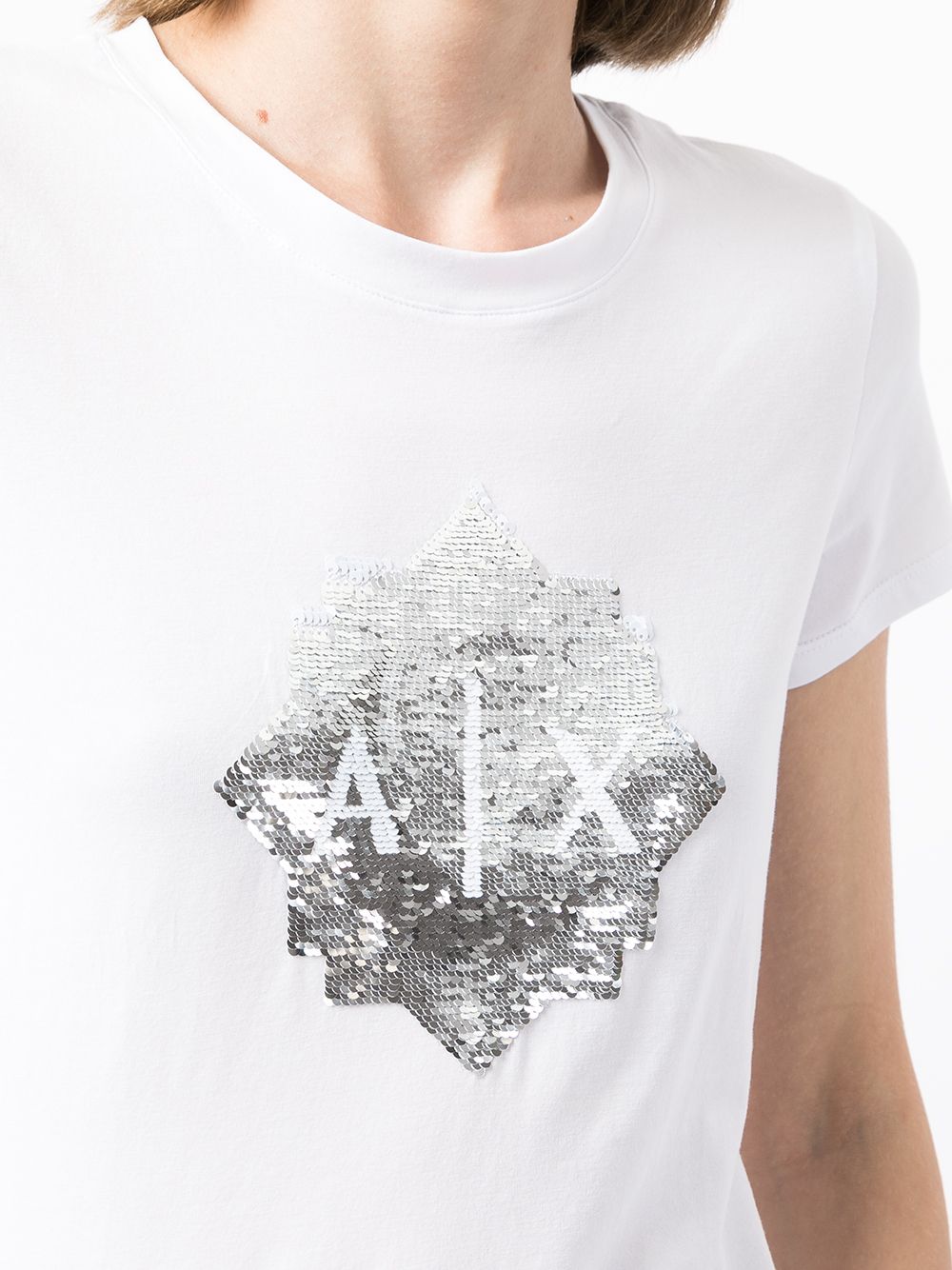 фото Armani exchange футболка с пайетками