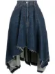 Image 1 of Sacai asymmetrical draped denim skirt