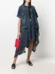 Image 2 of Sacai asymmetrical draped denim skirt