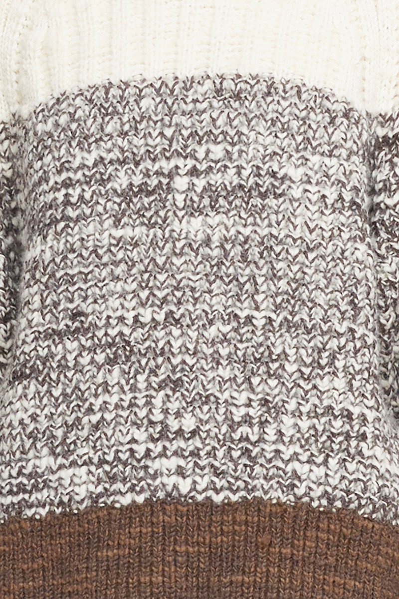 Chunky Knit Long Sleeve Turtleneck Sweater-multicolour #0 Chunky Knit Long Sleeve Turtleneck Sweater, Multicolour wool ribbed-knit roll-neck jumper from 3.1 PHILLIP LIM featuring chunky ribbed knit, roll neck, long sleeves and straight hem.- 4
