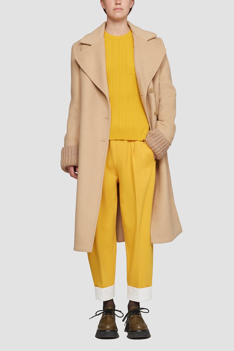 Utility Tie-Waist Cropped Trouser-yellow #0 Utility Tie-Waist Cropped Trouser, null- 0