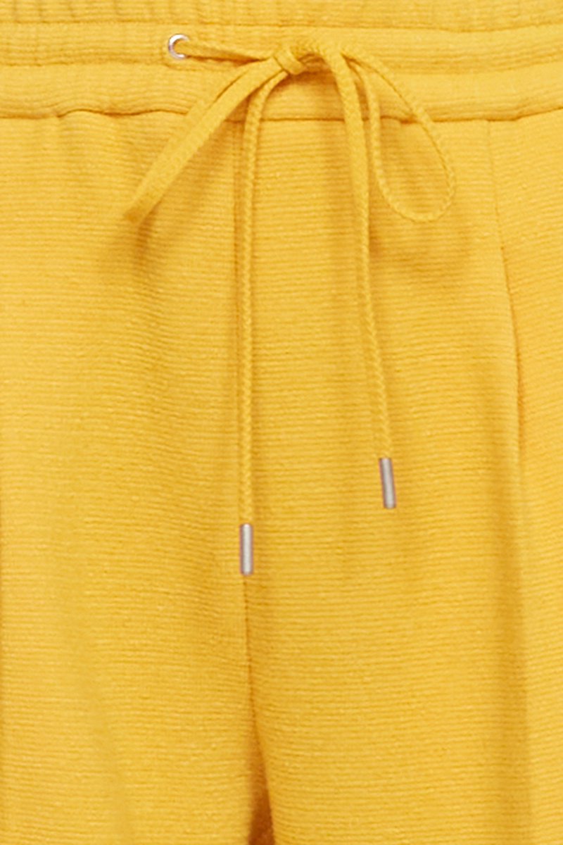 Utility Tie-Waist Cropped Trouser-yellow #0 Utility Tie-Waist Cropped Trouser, null- 4