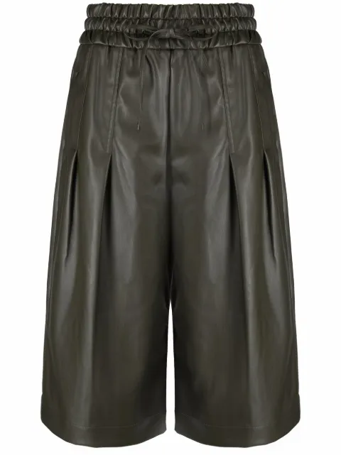 3.1 Phillip Lim vegan leather box-pleat culottes