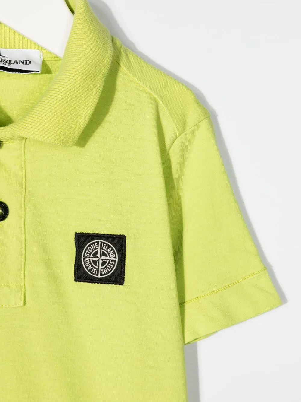 фото Stone island junior рубашка поло с аппликацией-логотипом