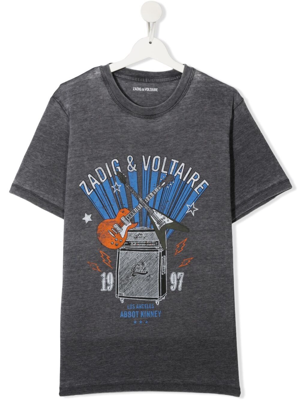 фото Zadig & voltaire kids футболка с графичным принтом