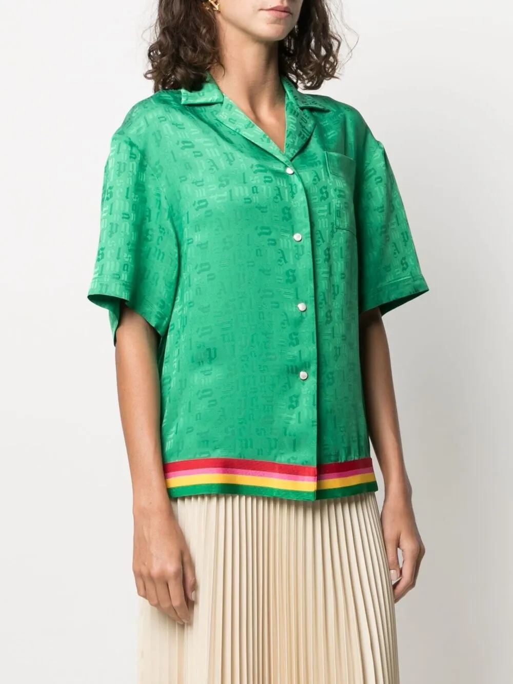 Palm Angels Button-up blouse Groen
