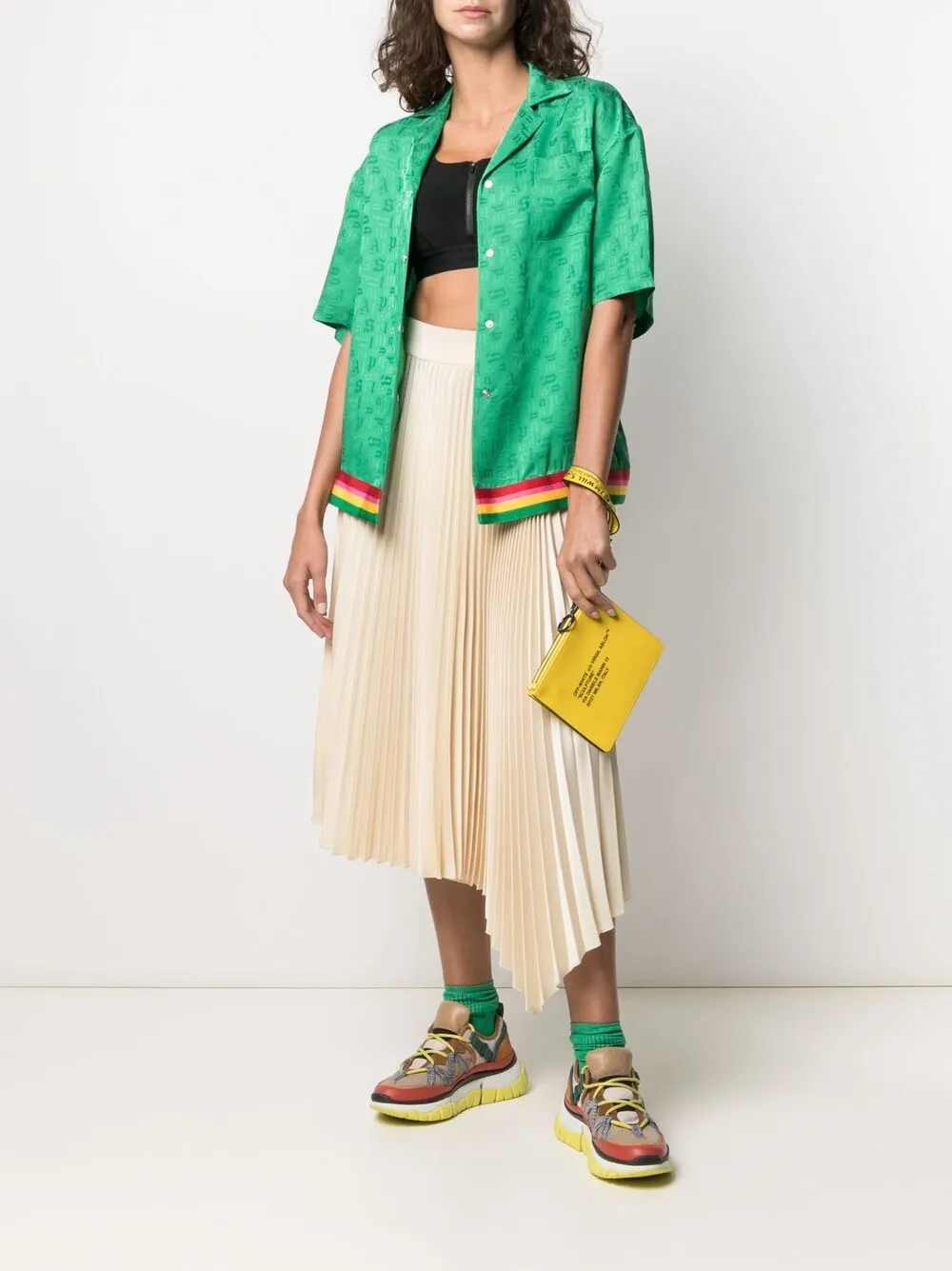 Palm Angels Button-up blouse Groen