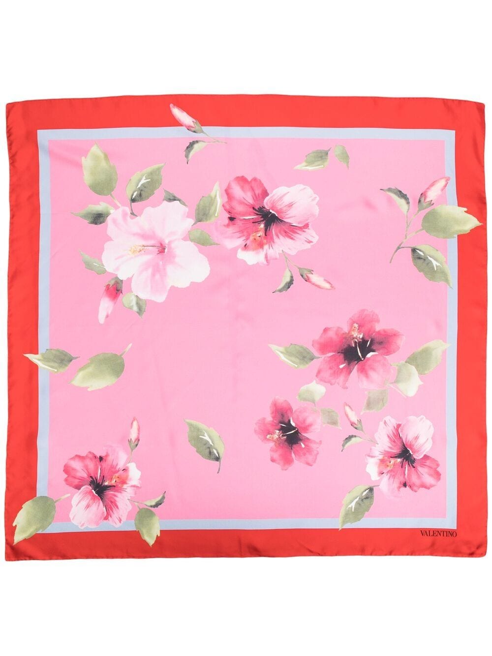 фото Valentino платок с цветочным принтом
