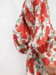 GANNI floral-print satin mini dress