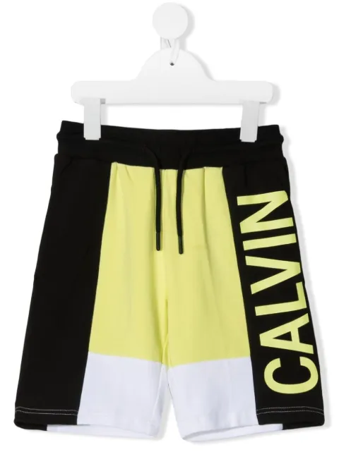Calvin Klein Kids logo-print track shorts