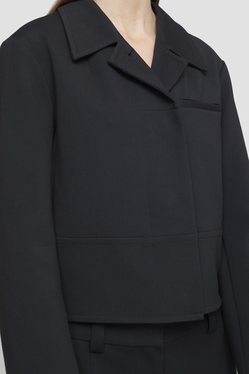 Cropped Suit Jacket-black #1 Cropped Suit Jacket, null- 7