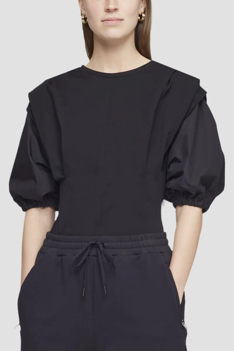 Puff Sleeve Top in black | 3.1 Phillip Lim Official Site