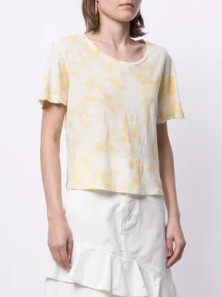 tie dye-print short-sleeved T-shirt展示图