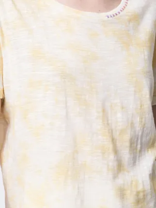 tie dye-print short-sleeved T-shirt展示图