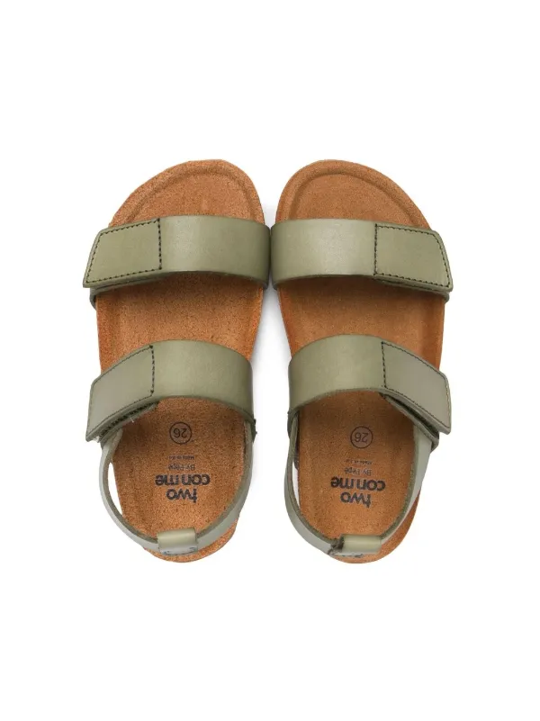 Pèpè Double Touch Strap Sandals | Green | FARFETCH SG