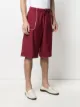 Drôle De Monsieur contrast-trim shorts