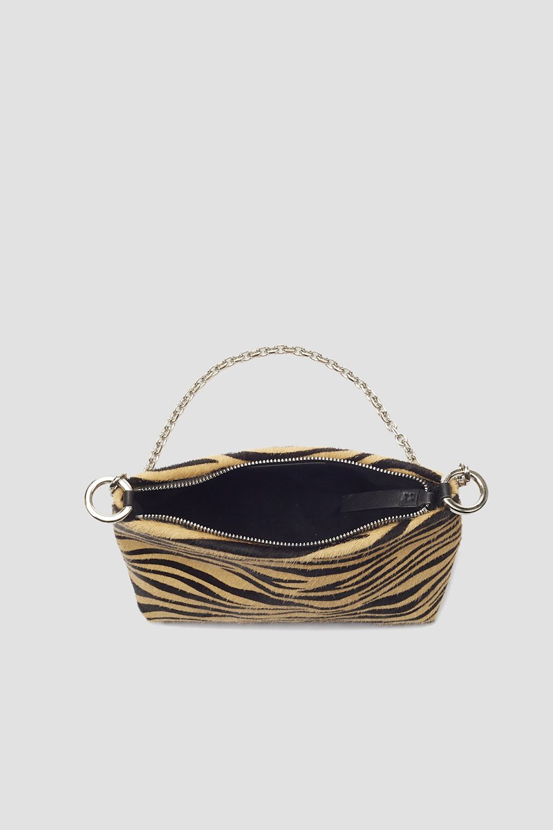 Mini Croissant Bag-multicolour #1 Mini Croissant Bag, Orange/black leather graphic-print shoulder bag from 3.1 PHILLIP LIM featuring all-over graphic print, two-tone design, top zip fastening, main compartment, chain-link shoulder strap and silver-tone hardware.- 3