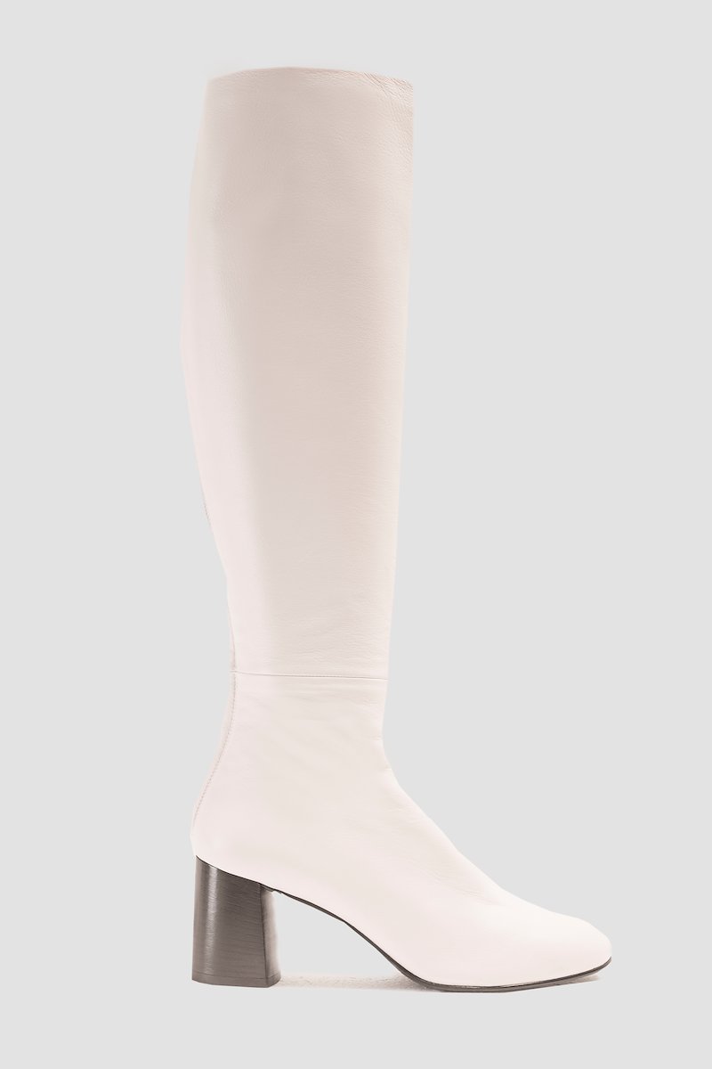 Nadia Soft Tall Heel Boot-white #0 Nadia Soft Tall Heel Boot, null- 2