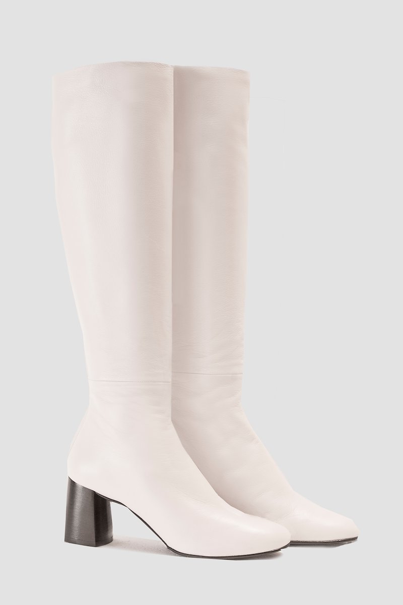 Nadia Soft Tall Heel Boot-white #1 Nadia Soft Tall Heel Boot, null- 3