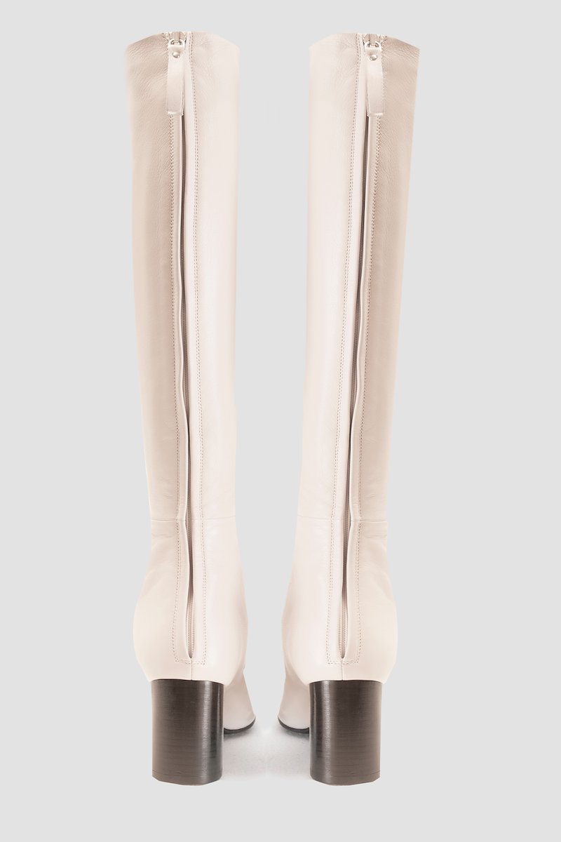 Nadia Soft Tall Heel Boot-white #0 Nadia Soft Tall Heel Boot, null- 4