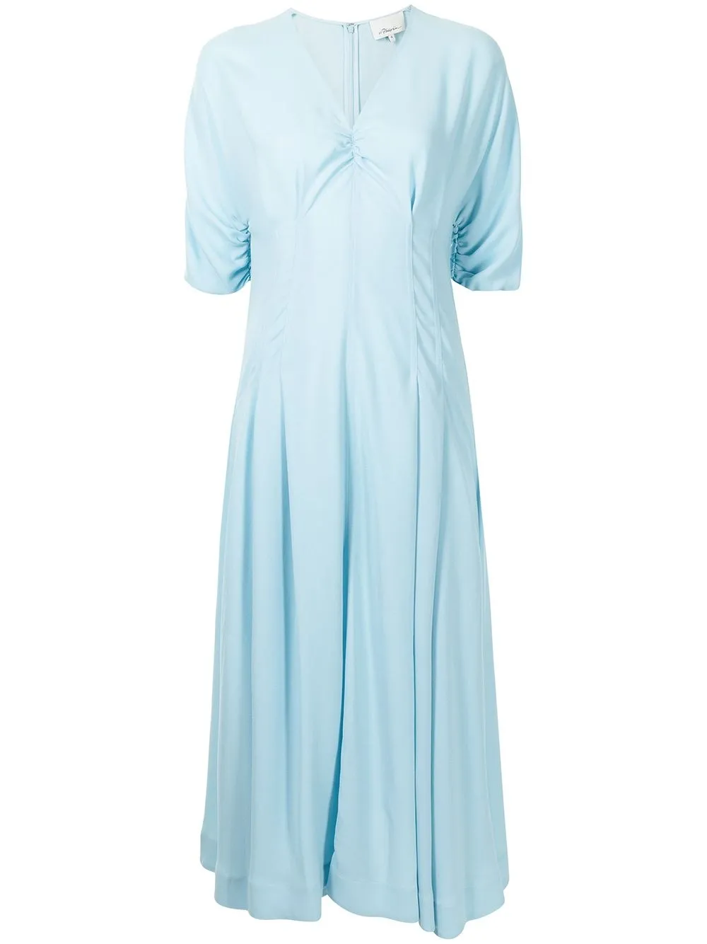 

3.1 Phillip Lim vestido midi en crepé - Azul